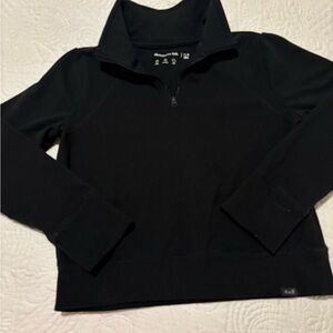 abercrombie kids Black Half-Zip Pullover Sweater